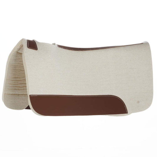 Natural 7 8in 28x30 Felt Barrel Saddle Pad