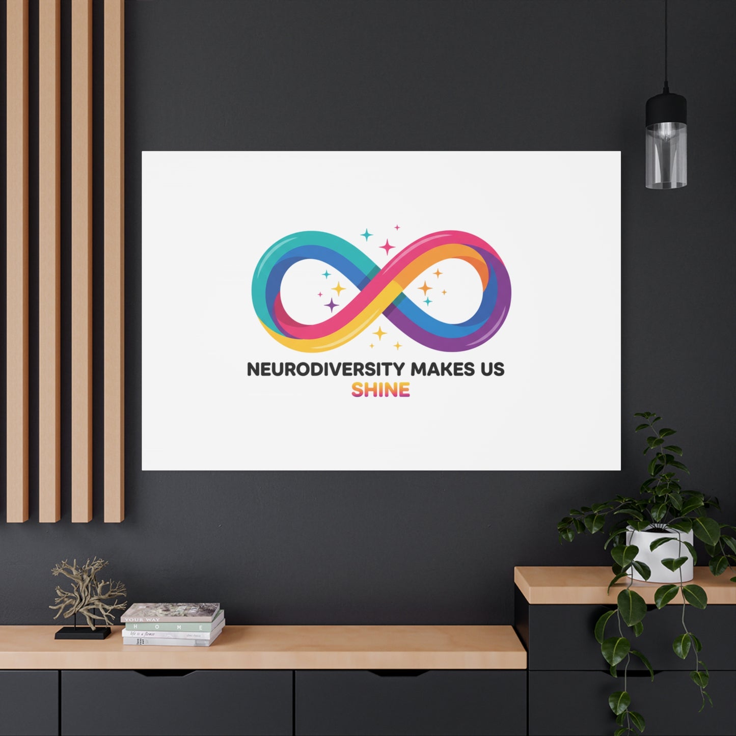 Neurodiversity Makes Us Shine Canvas | Autism Acceptance, Autistic Pride