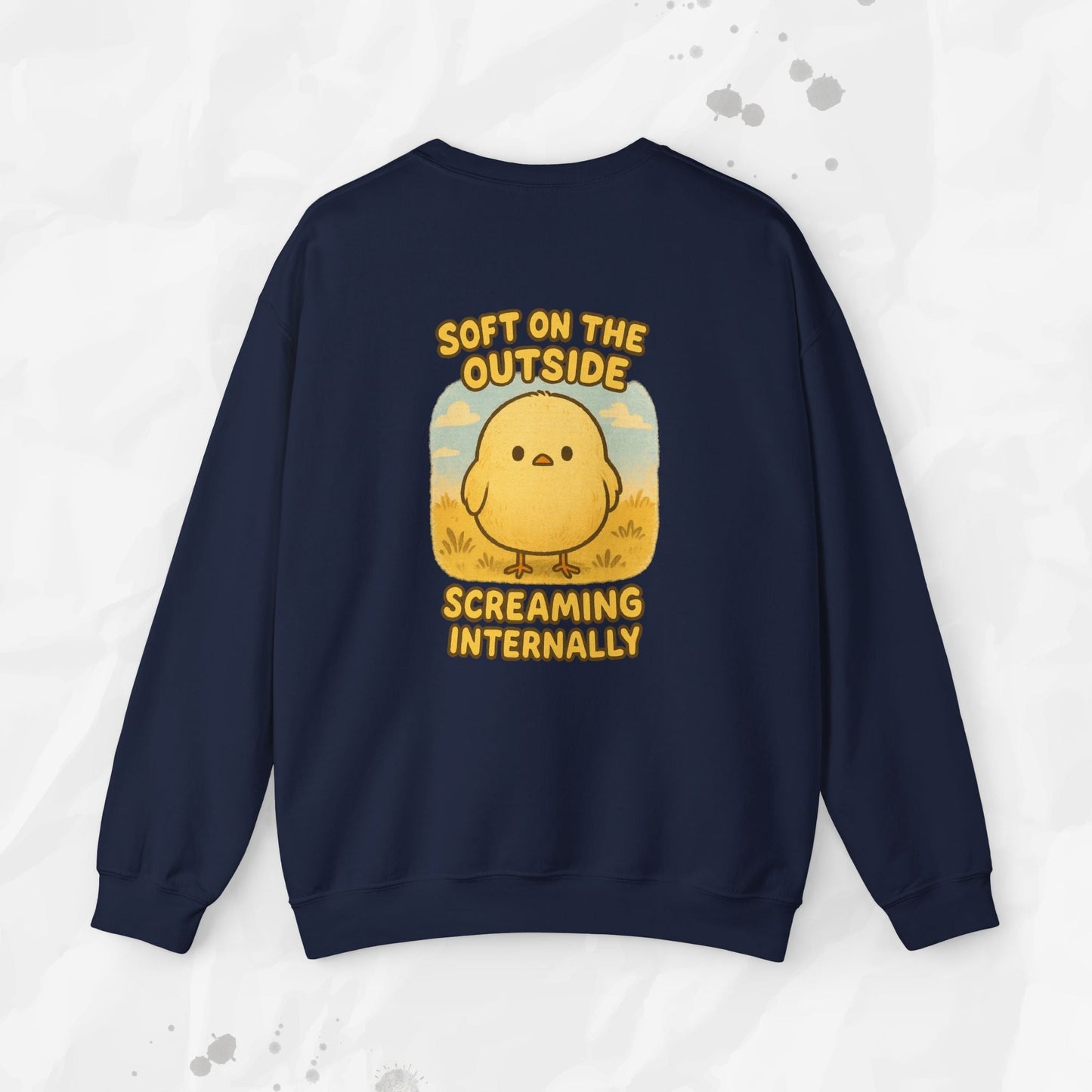 Soft on the Outside Screaming Internally - Crewneck Sweatshirt