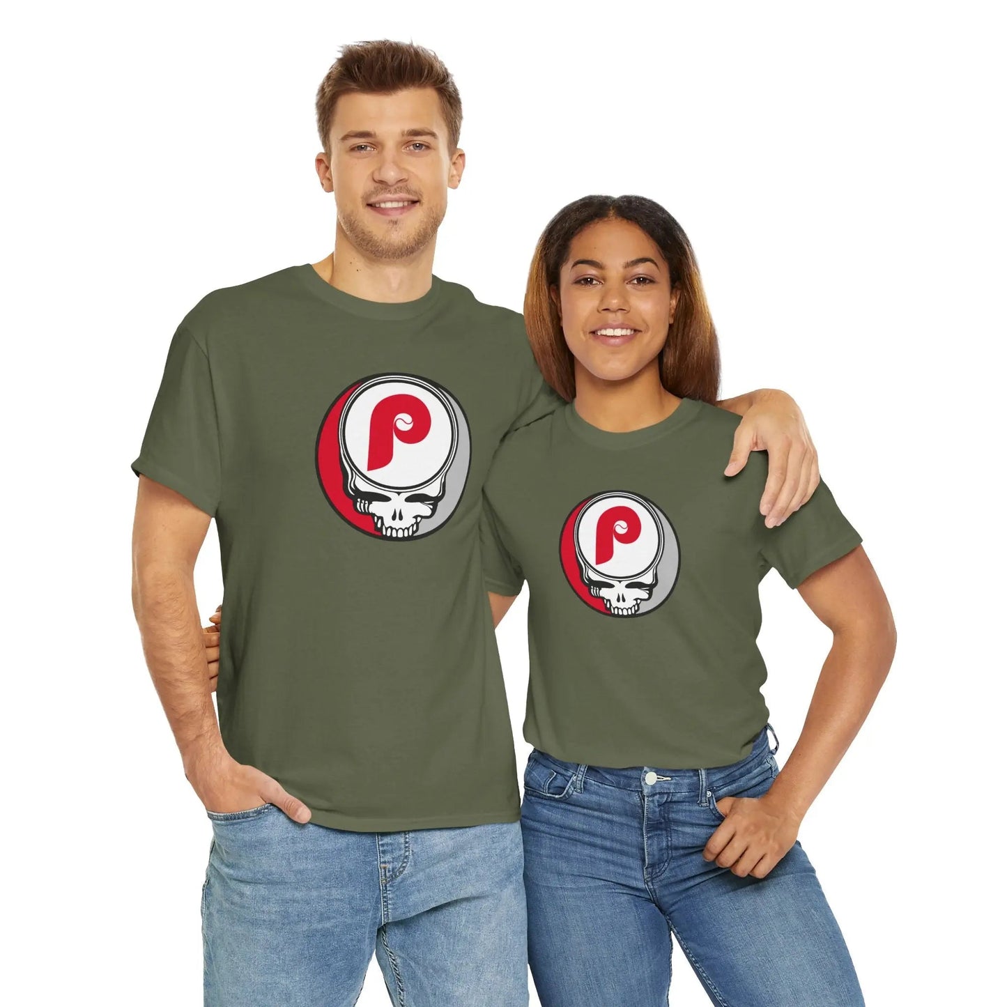 Philadelphia Phillies Logo Stealie × Grateful Dead Tee