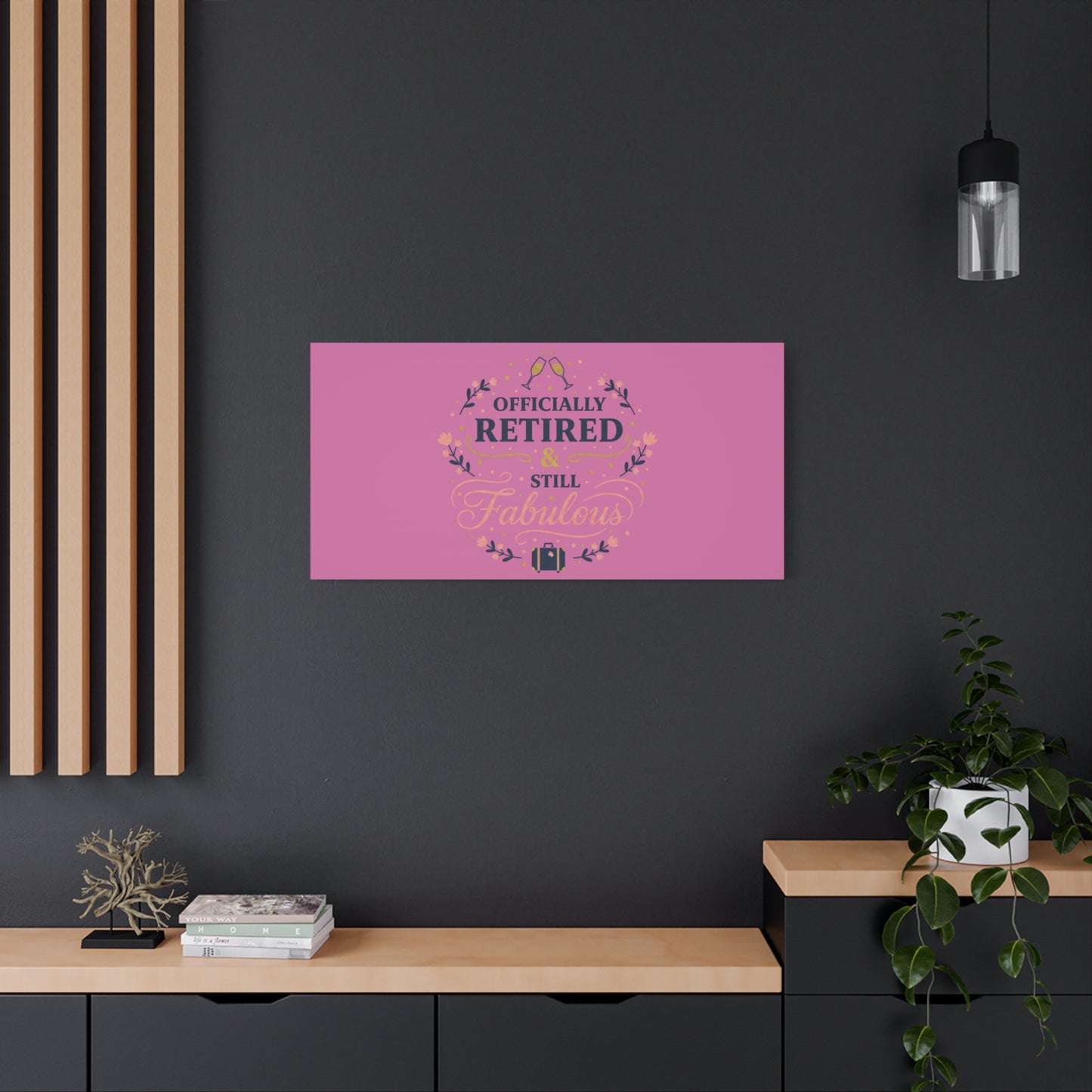 Officially Retired & Still Fabulous Canvas, retirement gifts for women | personalized retirement gifts
