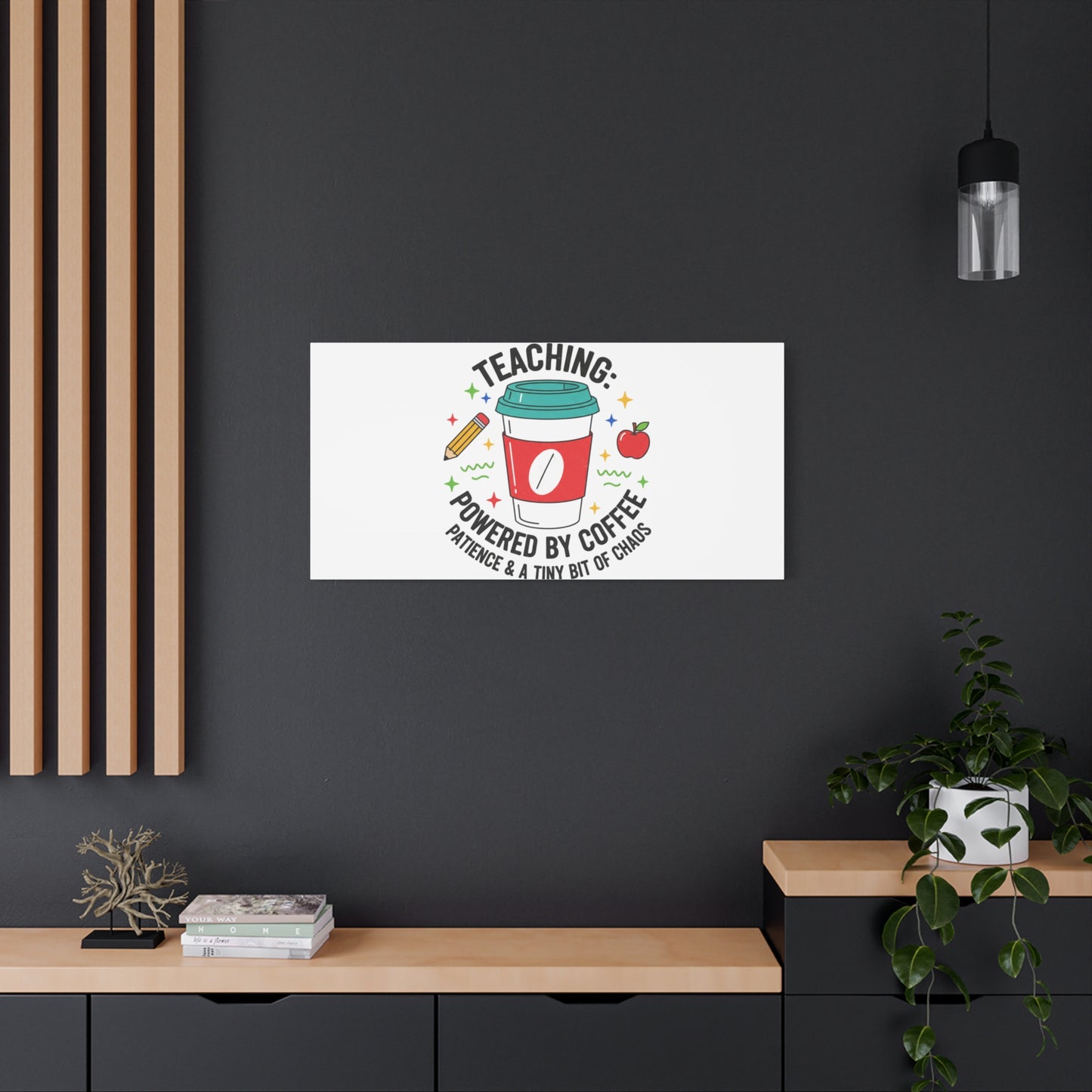 Teaching Powered by Coffee Canvas, Teacher Appreciation Gifts | Teacher Life, Classroom Humor