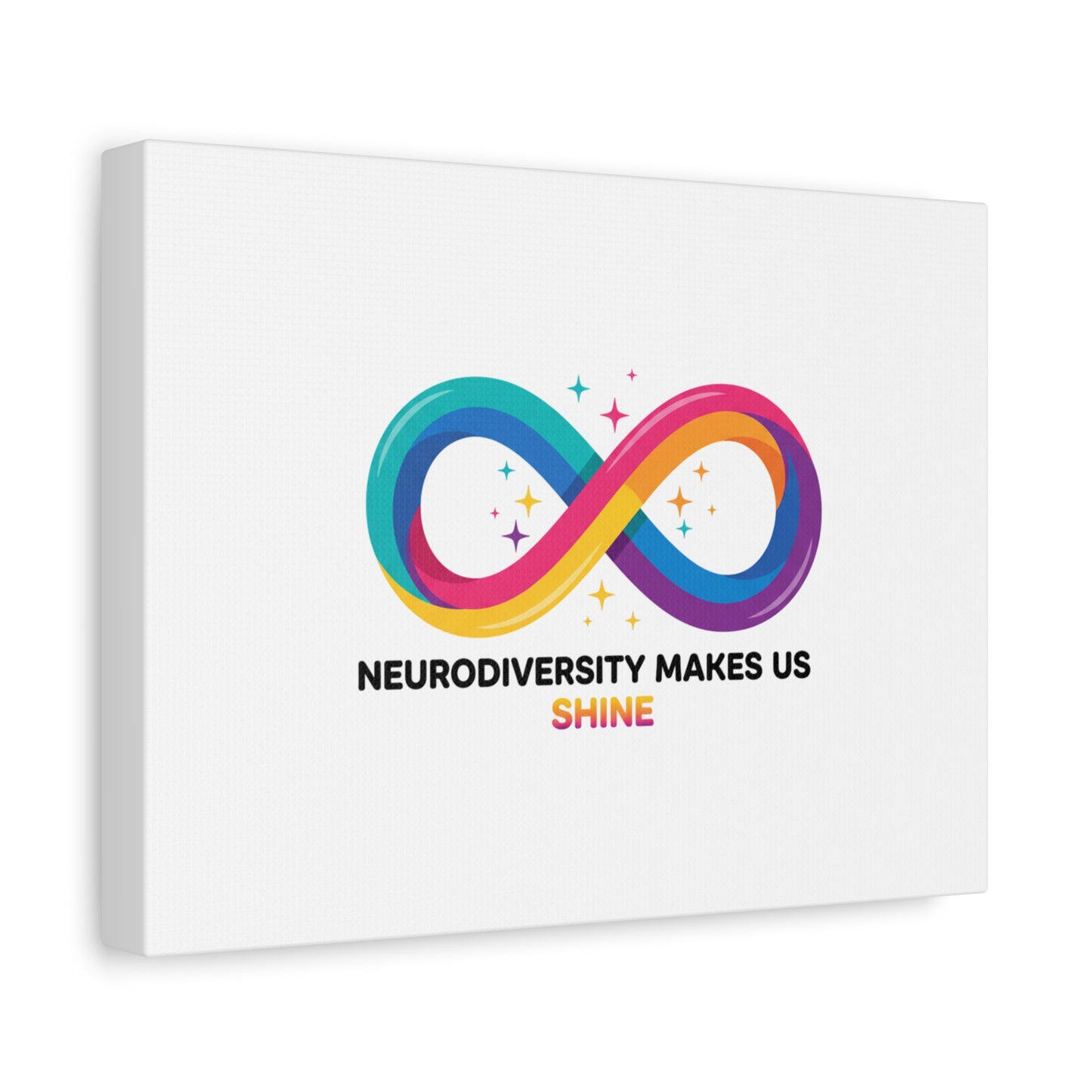 Neurodiversity Makes Us Shine Canvas | Autism Acceptance, Autistic Pride