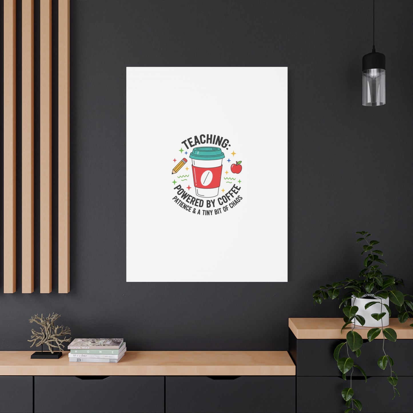 Teaching Powered by Coffee Canvas, Teacher Appreciation Gifts | Teacher Life, Classroom Humor