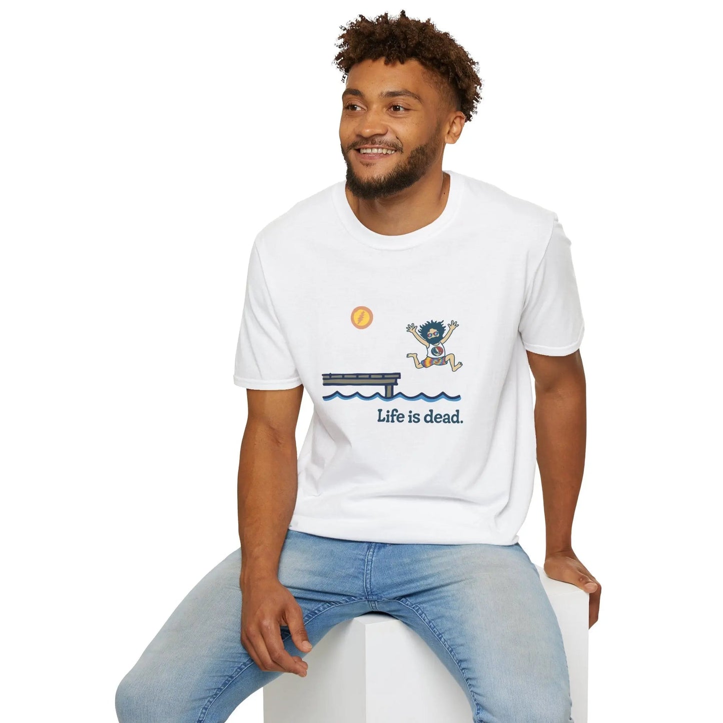 Life is dead.® Jerry's Playin' At the Lake T-Shirt