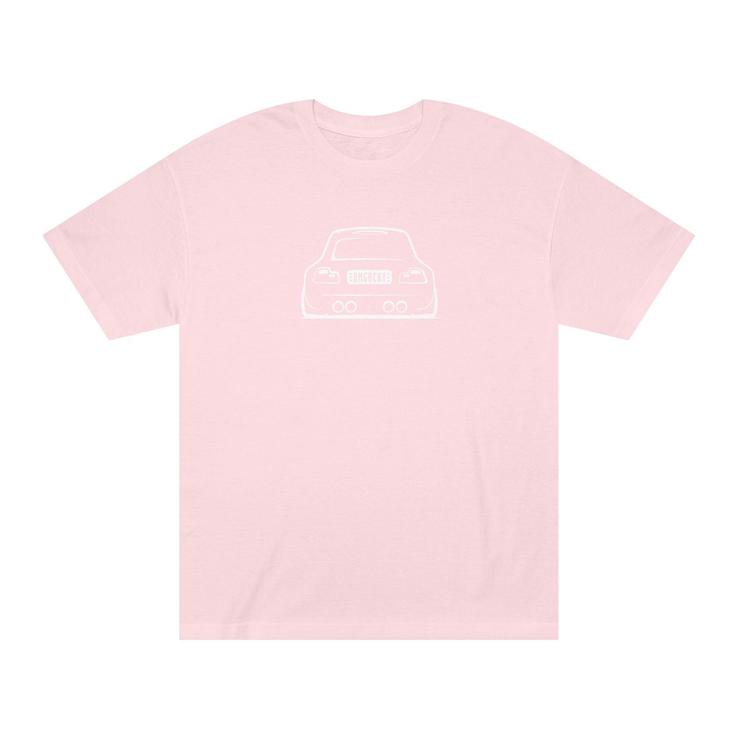 OMGBCKY White Coupe Silhouette Tee - Unisex American Apparel Classic T-Shirt