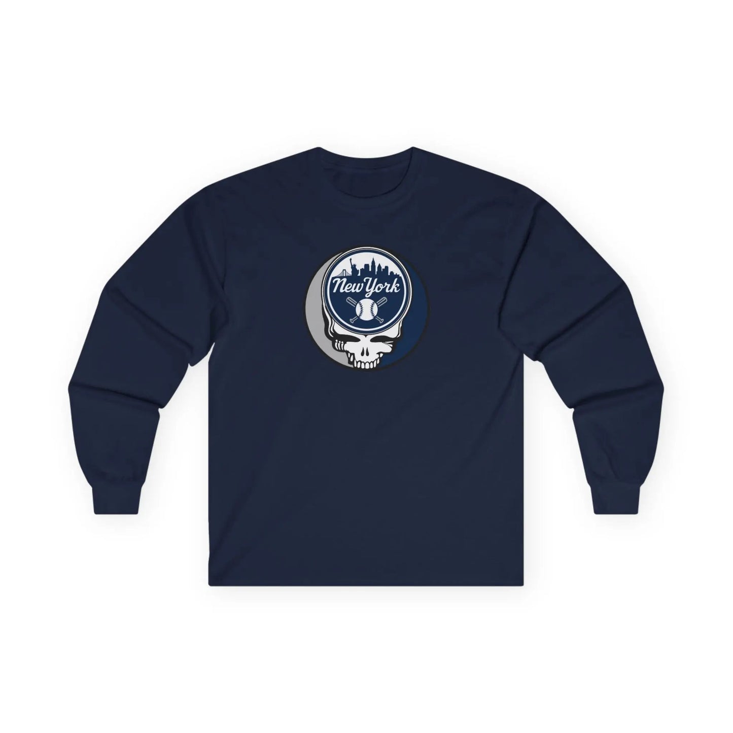 New York Yankees Original Stealie Grateful Dead Long Sleeve Shirt