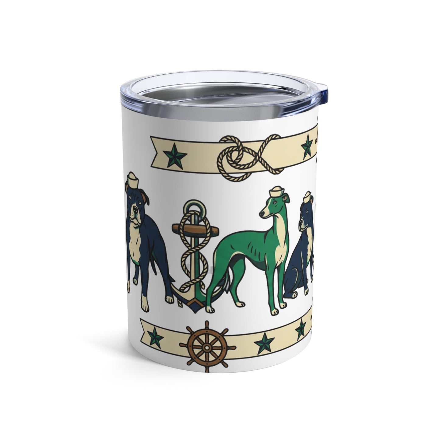 Tattoo Parlor Pups - Salty Sea Dogs 12oz Short Tumbler