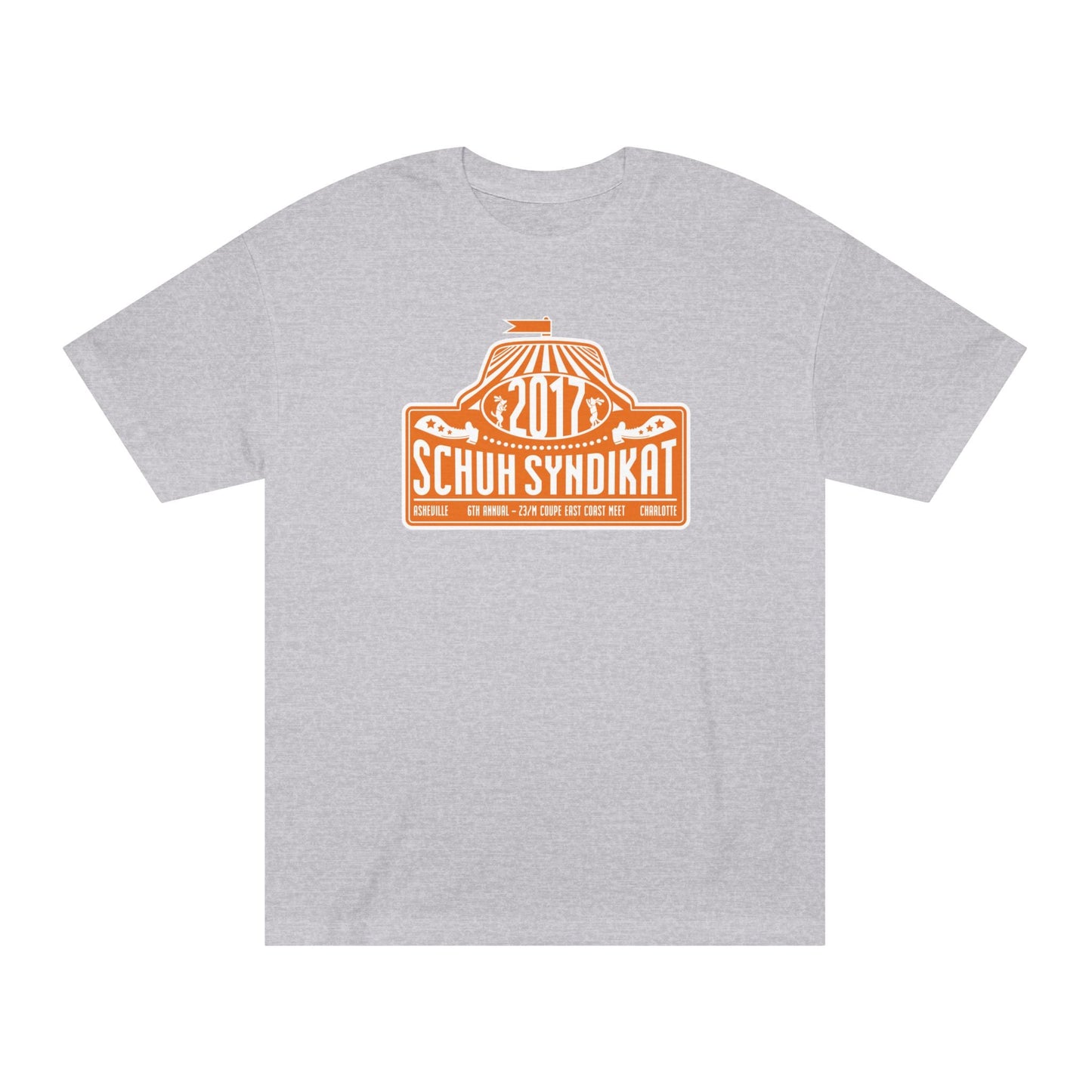 Schuh Syndikat "Rally Plate" Tee - Unisex American Apparel Classic T-Shirt