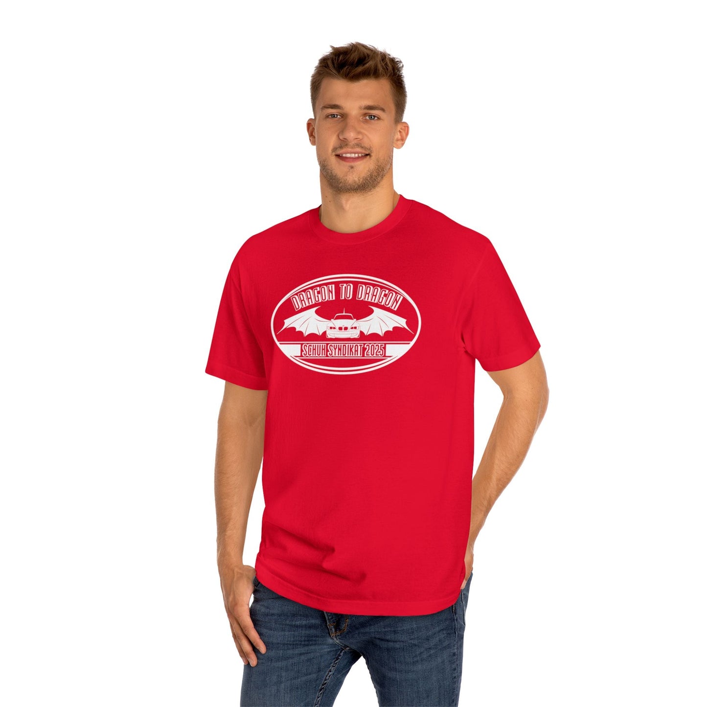 Schuh Syndikat Dragon to Dragon 2025 Tee - Unisex American Apparel Classic T-Shirt