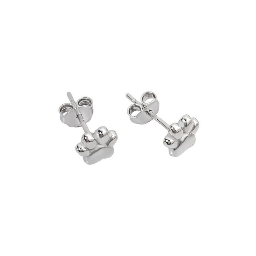 Pawfect Mini Paw Print Stud Earrings