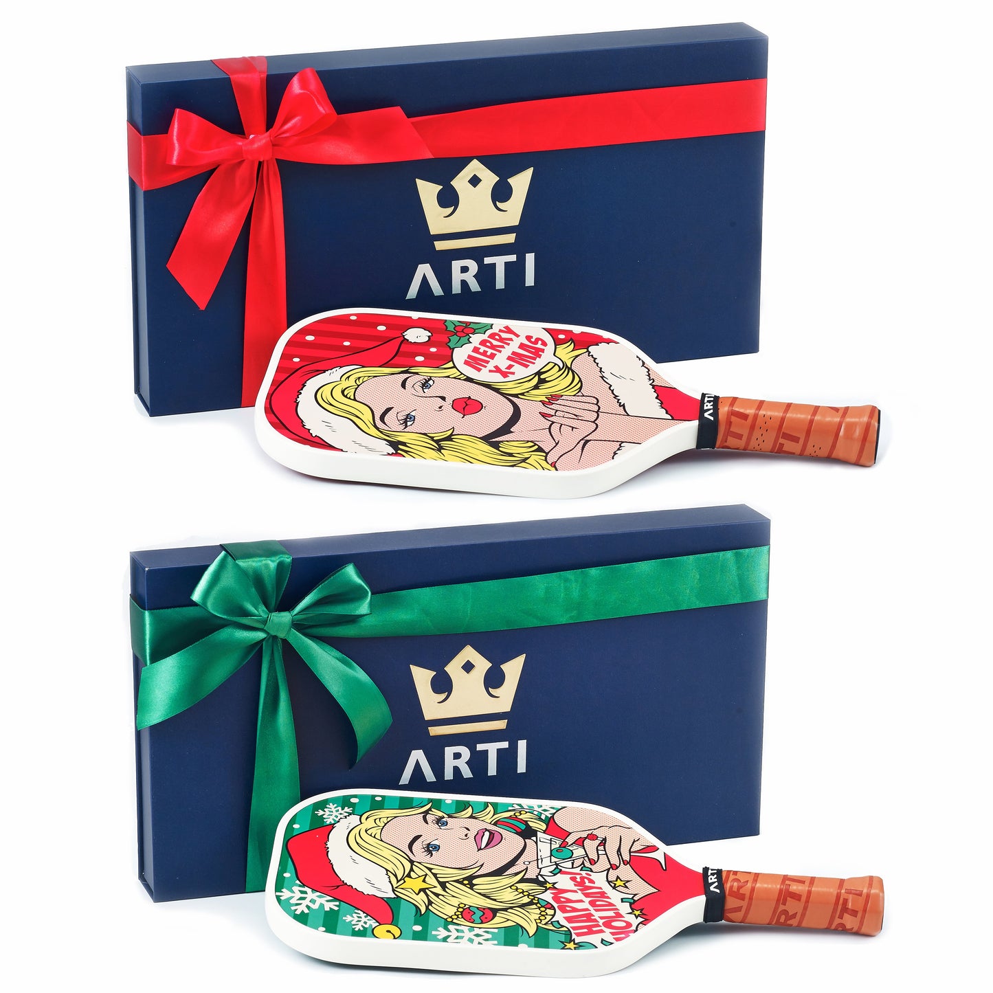 ARTI 16mm Carbon Fiber Kristen&Kristy "Happy Holidays" Paddle