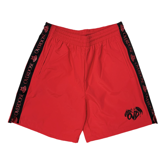 "NYLON SHORTS - RED"