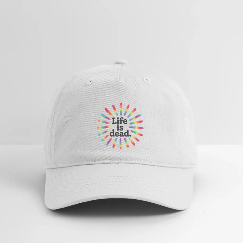 Life is dead.® TieDye Sunburst Grateful Dead Stealie Dad Hat