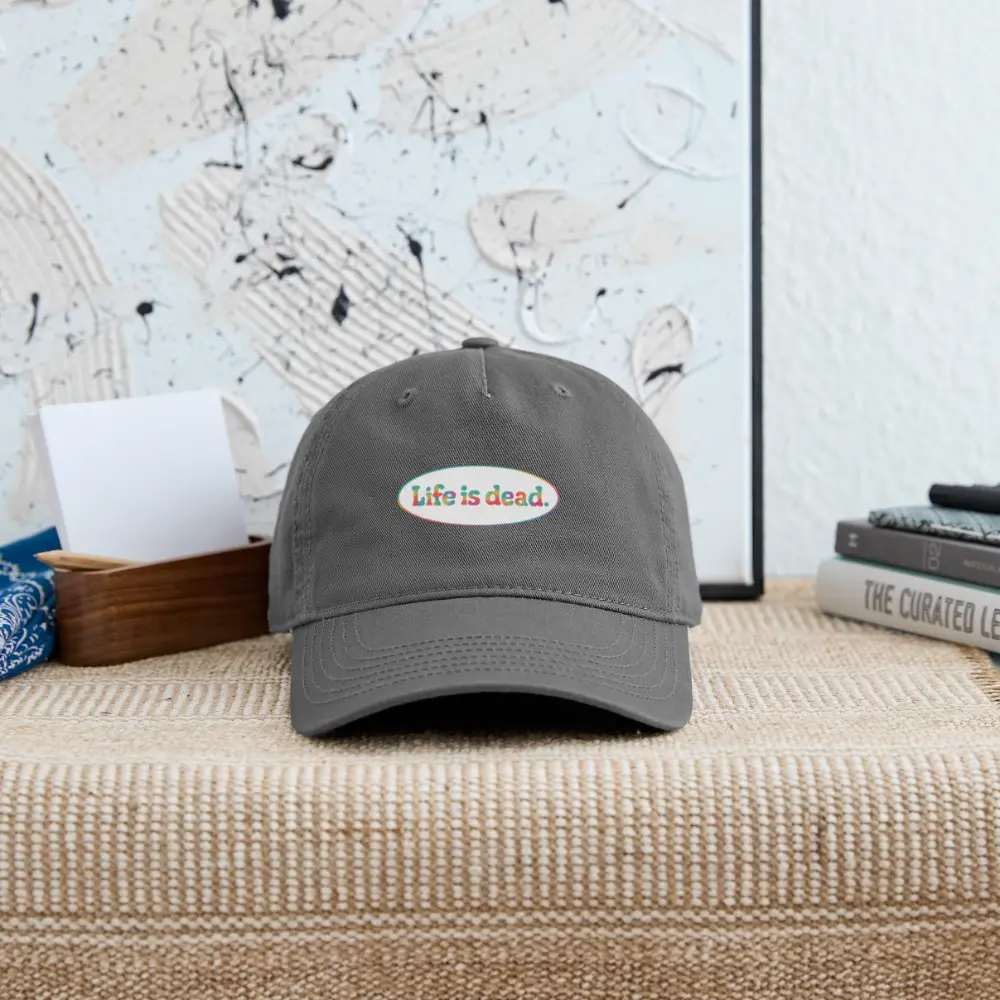 Life is dead.® Signature Oval TieDye Stealie Grateful Dead Stealie Dad Hat