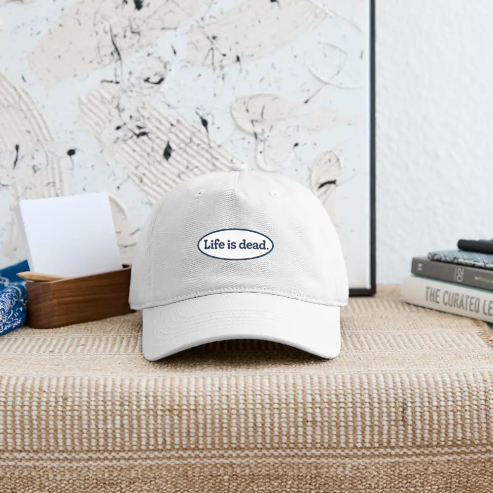 Life is dead.® Signature Oval Blue Grateful Dead Stealie Dad Hat