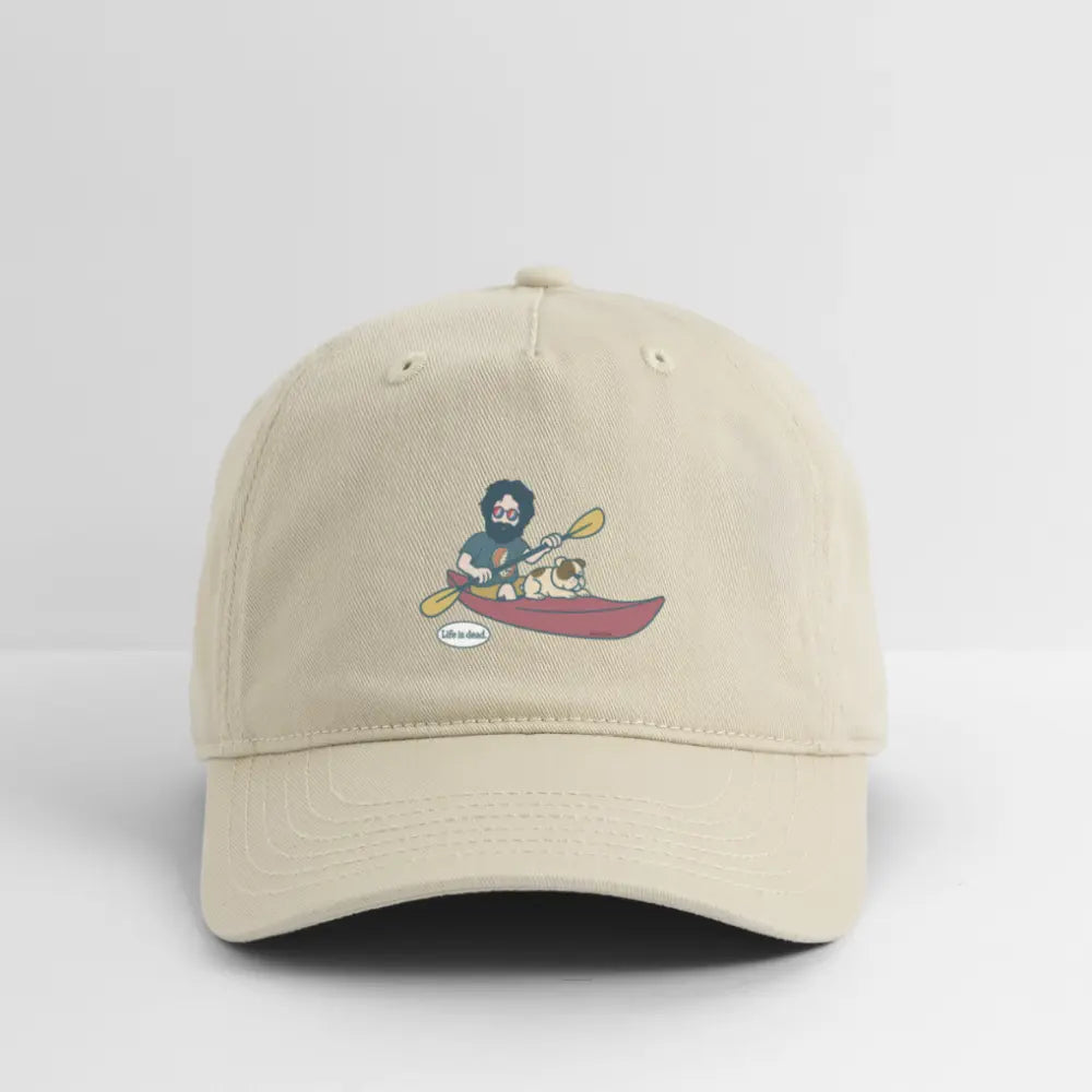 Life is dead.® Kayakin' Jerry Grateful Dead Stealie Dad Hat