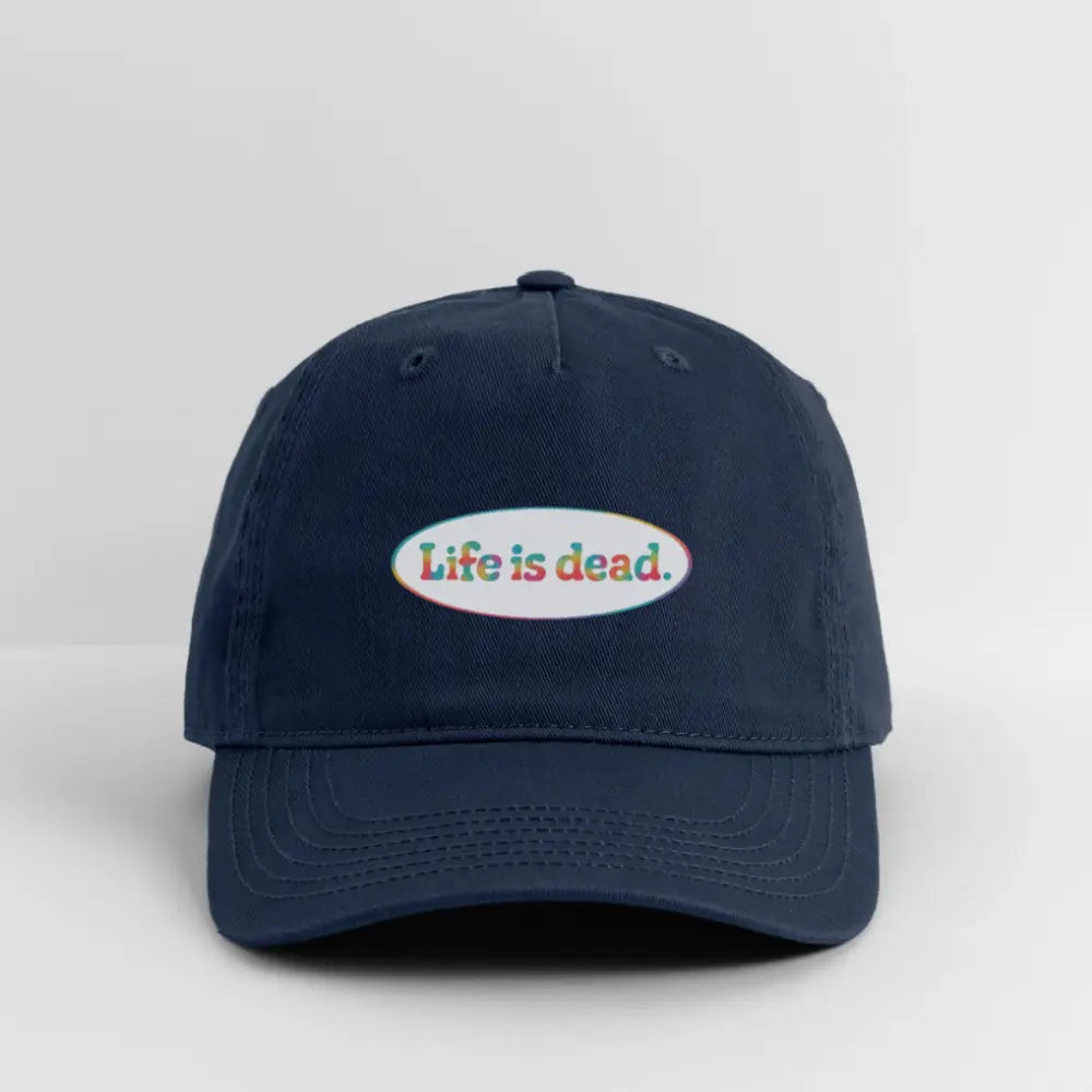 Life is dead.® Signature Oval TieDye Stealie Grateful Dead Stealie Dad Hat
