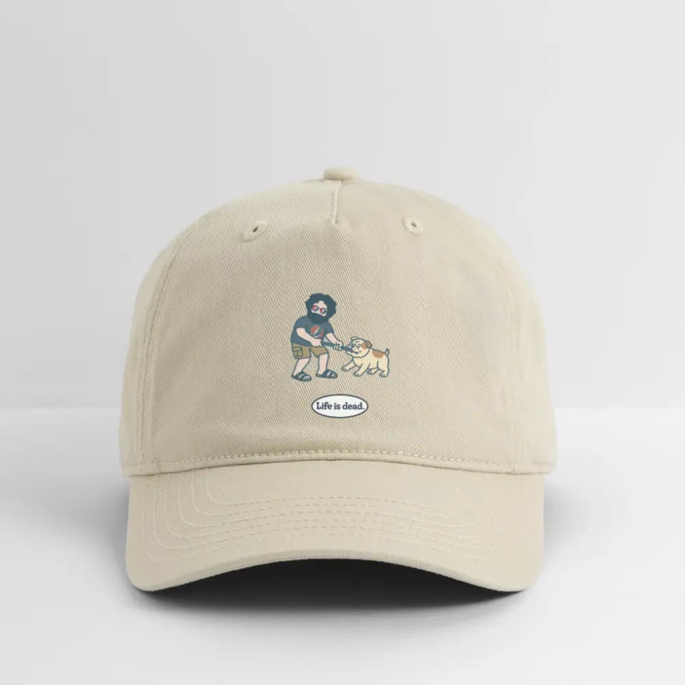 Life is dead.® Jerry and Frank are Tuggin' Grateful Dead Stealie Dad Hat