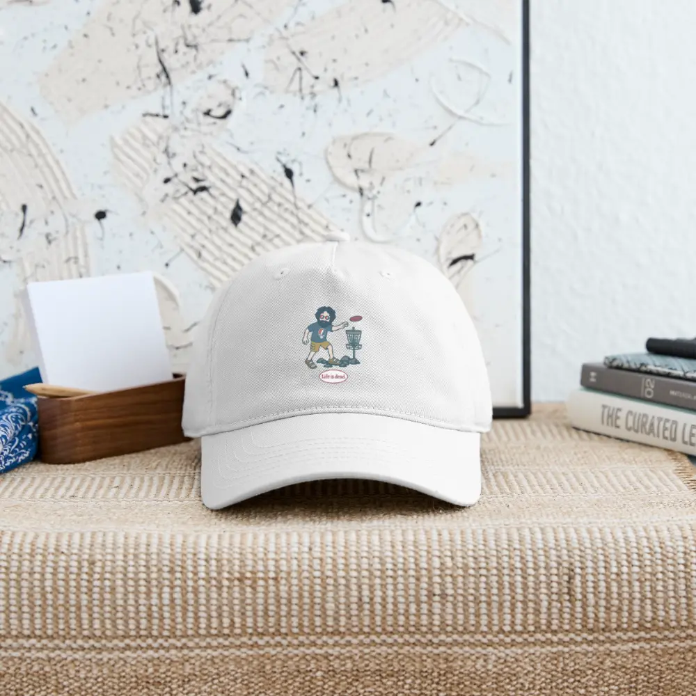 Life is dead.® Disc Golfin' Jerry Grateful Dead Stealie Dad Hat