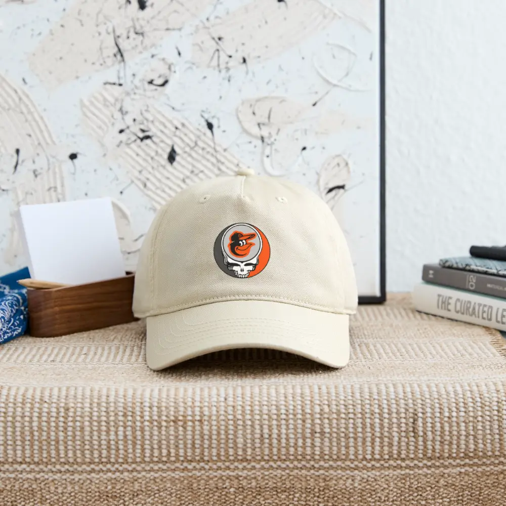 Baltimore Orioles Logo Stealie Grateful Dead Dad Hat