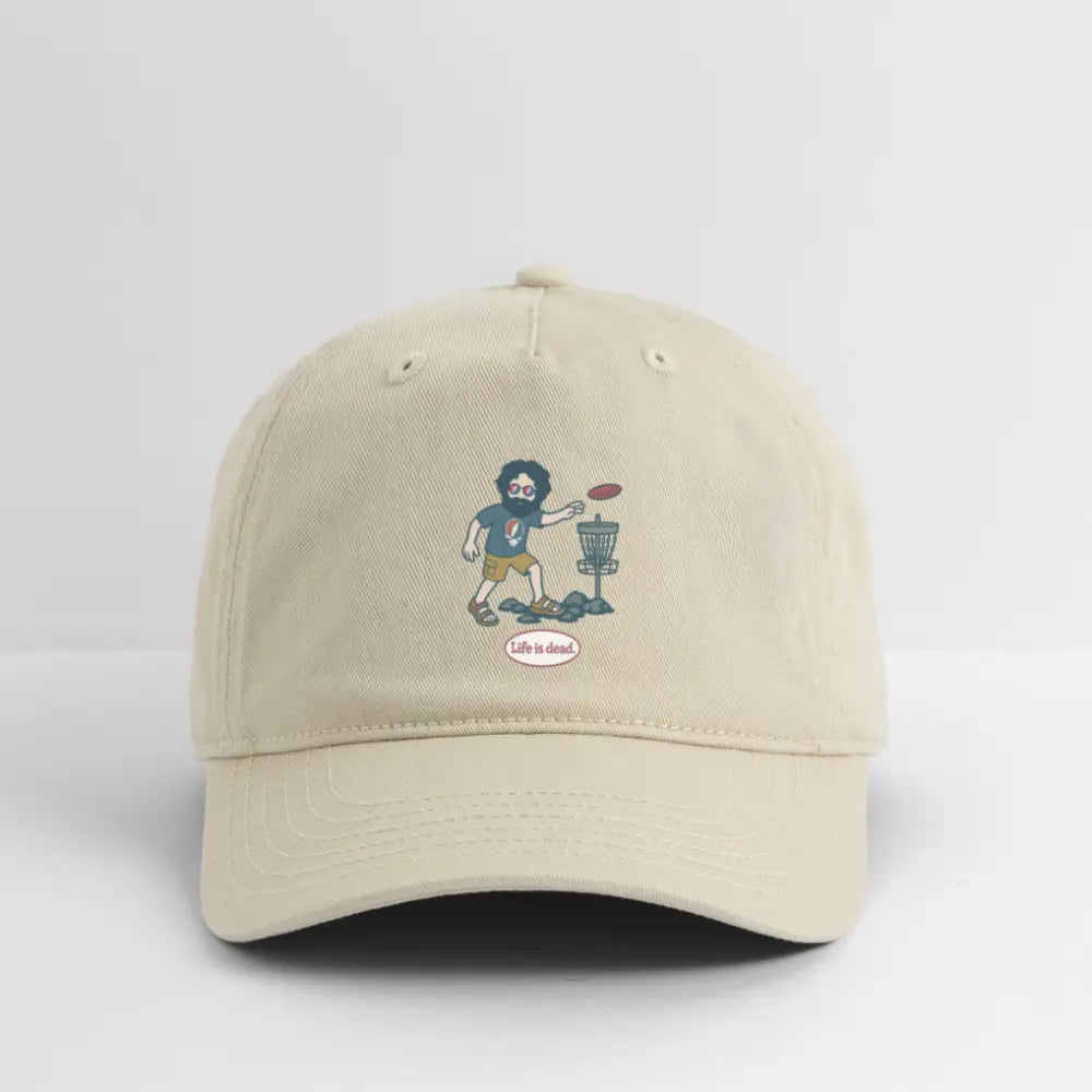Life is dead.® Disc Golfin' Jerry Grateful Dead Stealie Dad Hat