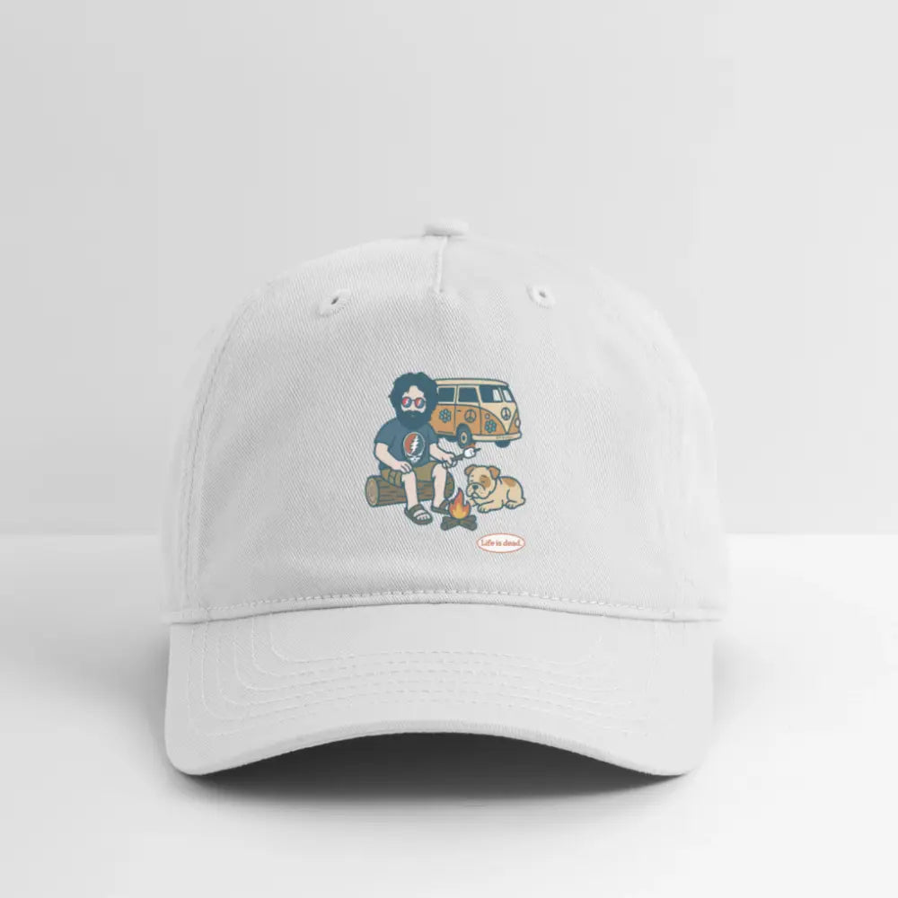 Life is dead.® Jerry and Frank are Campin' Grateful Dead Stealie Dad Hat