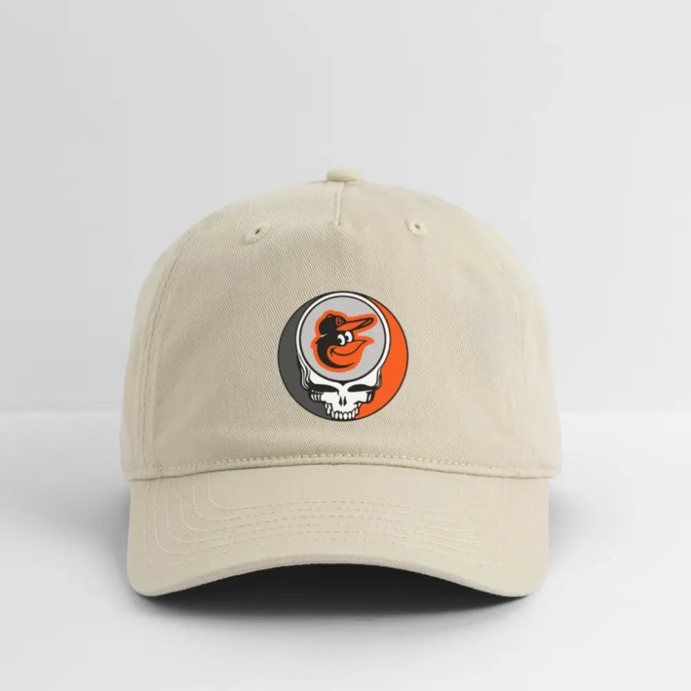 Baltimore Orioles Logo Stealie Grateful Dead Dad Hat