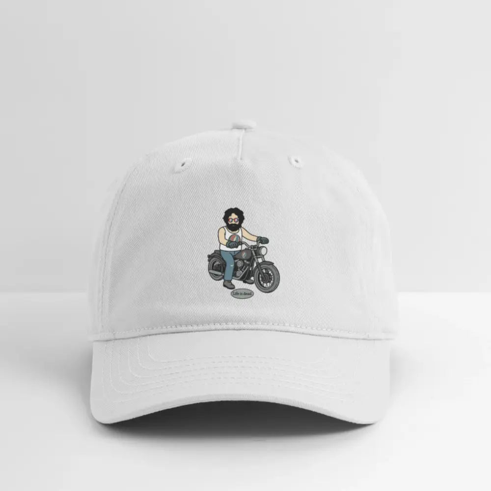 Life is dead.® Jerry's Hog Grateful Dead Stealie Dad Hat