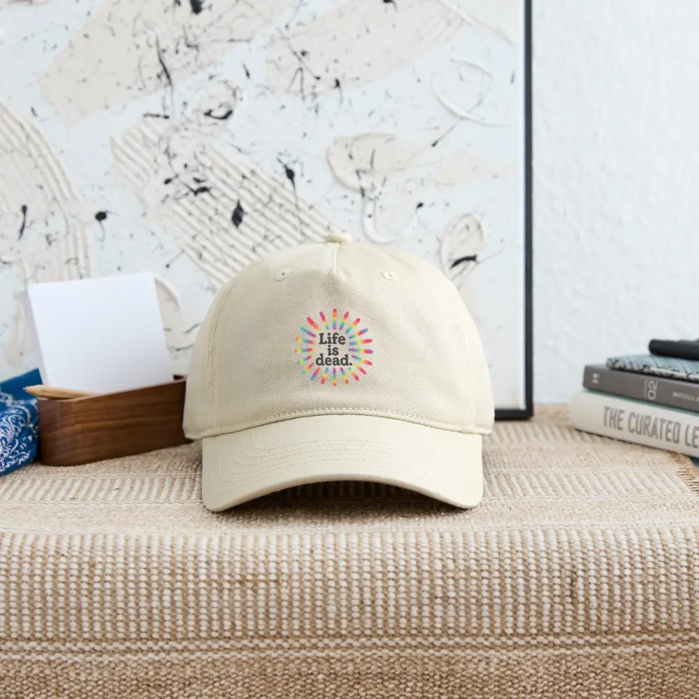 Life is dead.® TieDye Sunburst Grateful Dead Stealie Dad Hat