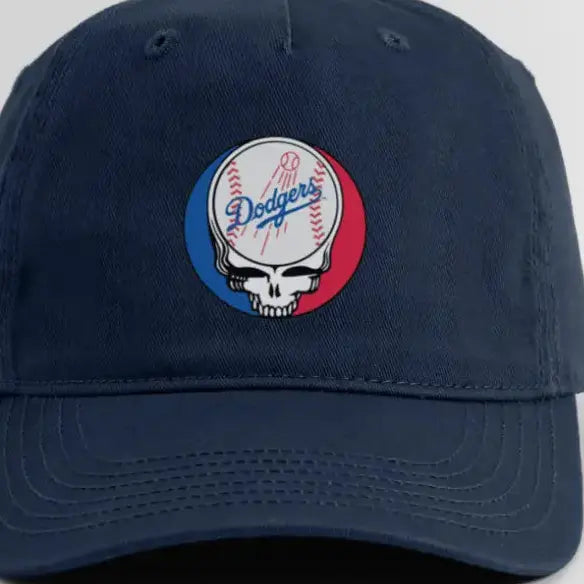 Los Angeles Dodgers Logo Stealie Grateful Dead Dad Hat