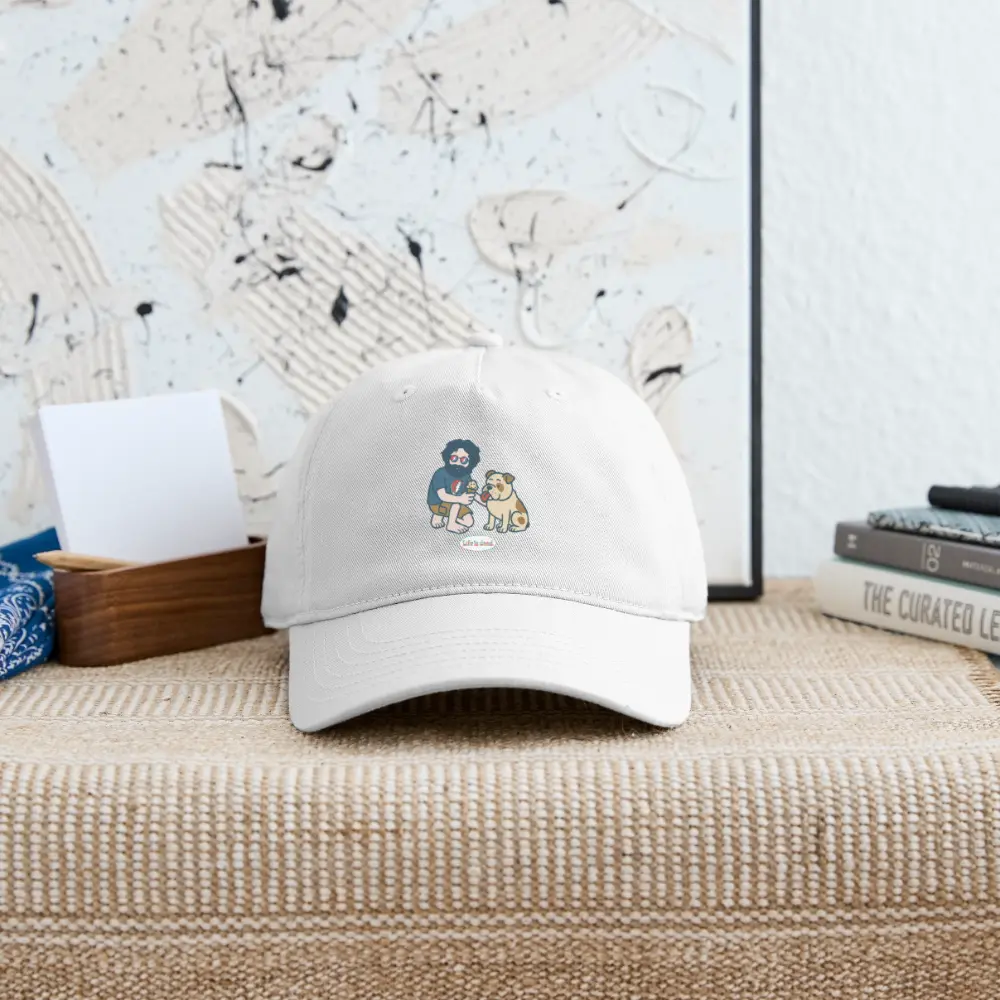 Life is dead.® Jerry and Frank Sharin' a Treat Grateful Dead Stealie Dad Hat
