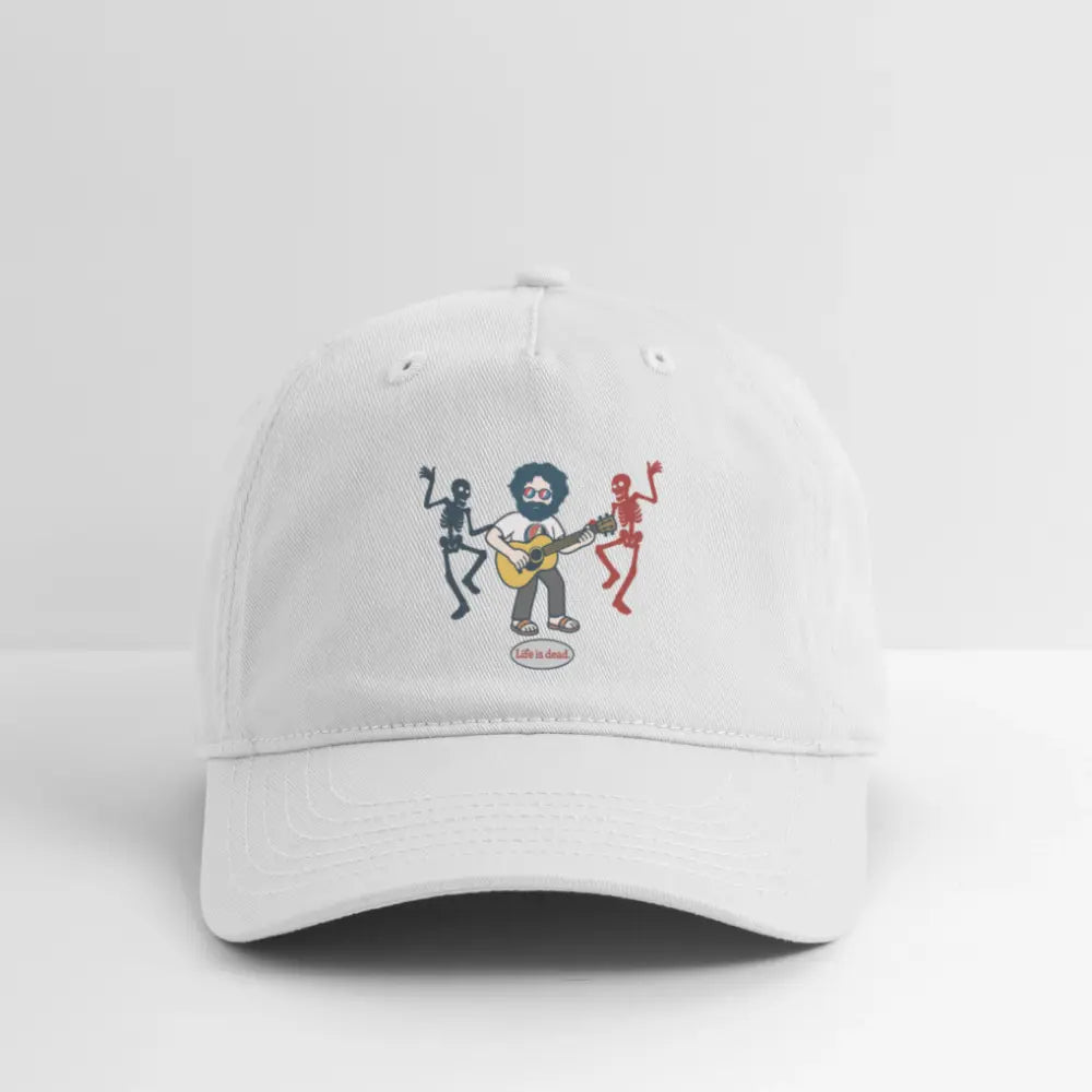 Life is dead.® Jammin' Jerry Grateful Dead Stealie Dad Hat