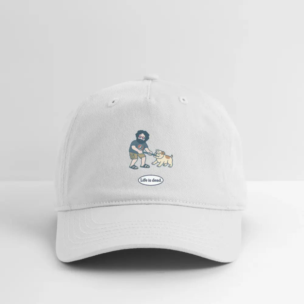 Life is dead.® Jerry and Frank are Tuggin' Grateful Dead Stealie Dad Hat
