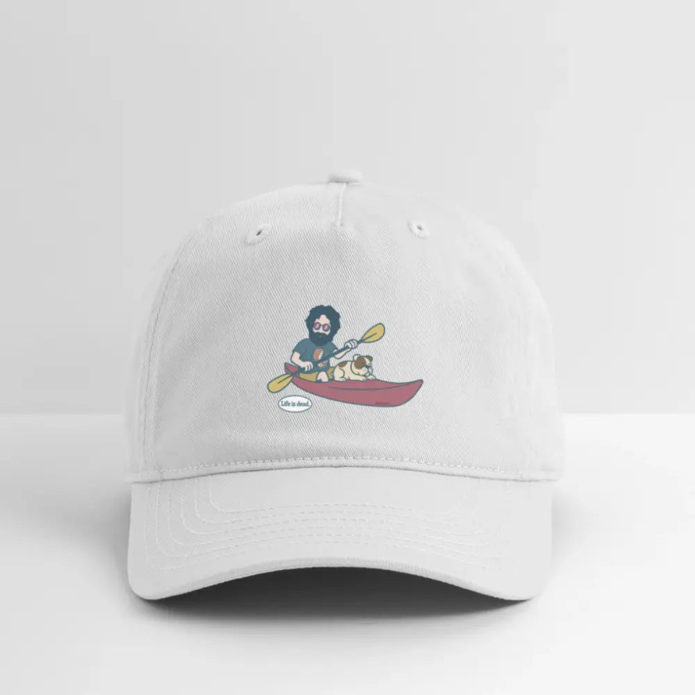 Life is dead.® Kayakin' Jerry Grateful Dead Stealie Dad Hat