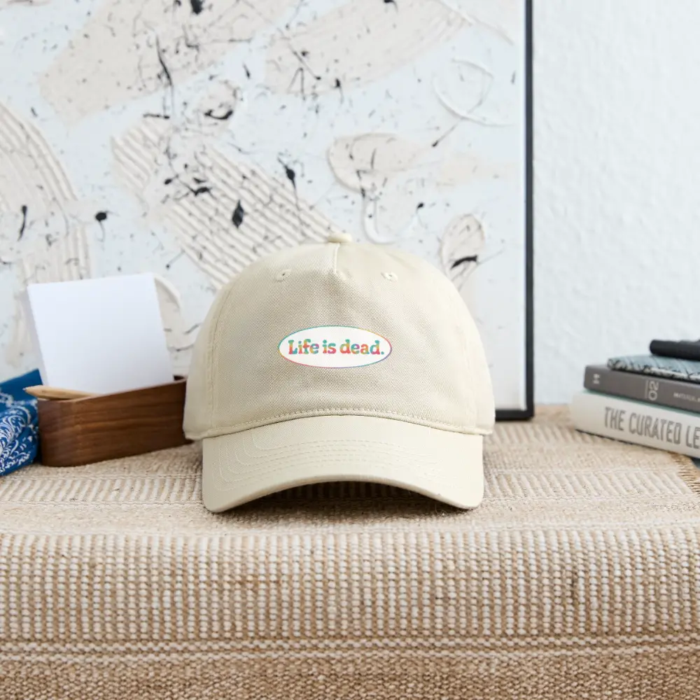 Life is dead.® Signature Oval TieDye Stealie Grateful Dead Stealie Dad Hat