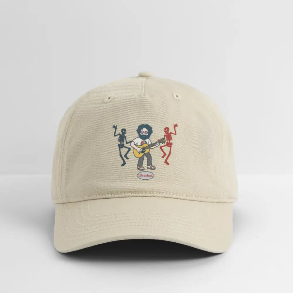 Life is dead.® Jammin' Jerry Grateful Dead Stealie Dad Hat