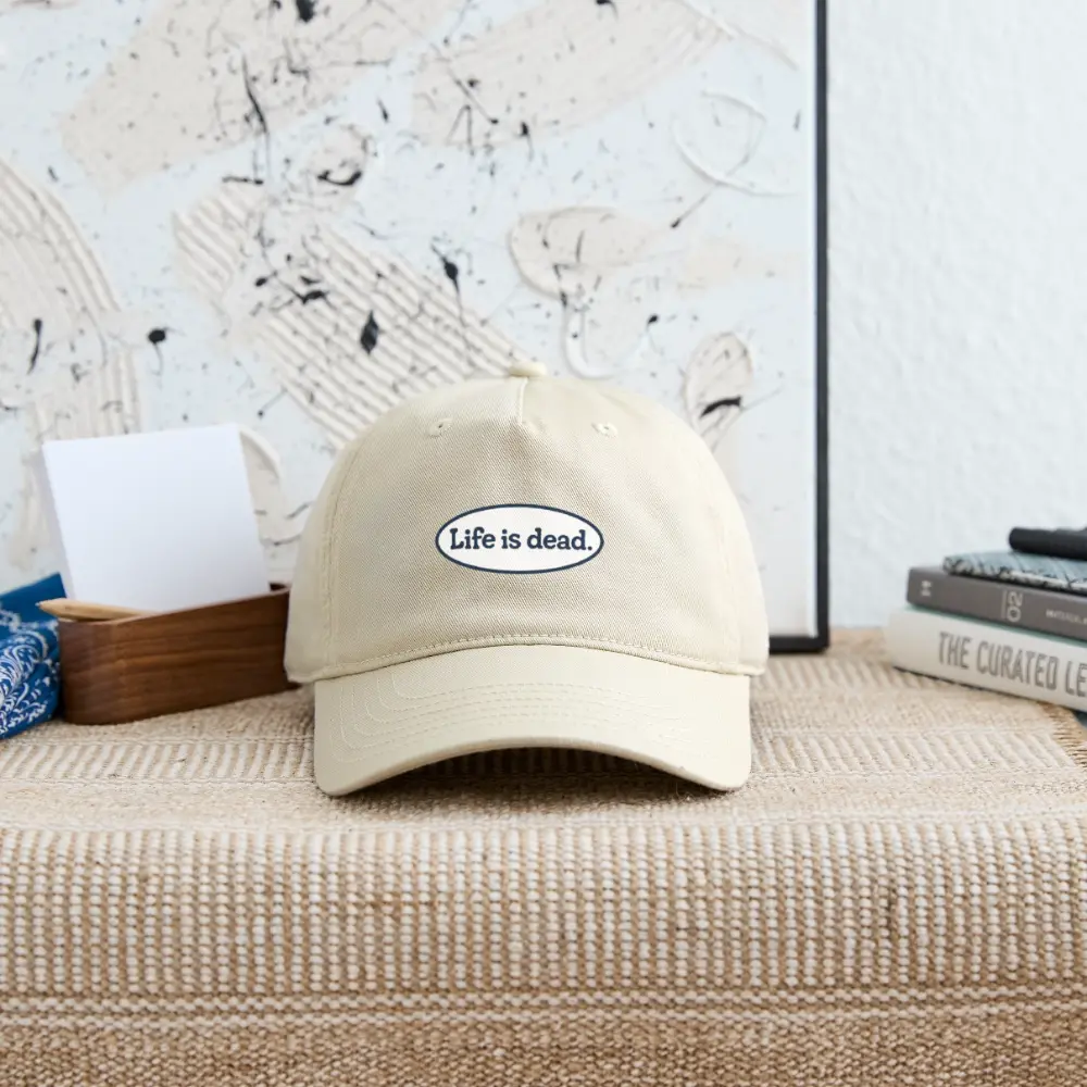 Life is dead.® Signature Oval Blue Grateful Dead Stealie Dad Hat
