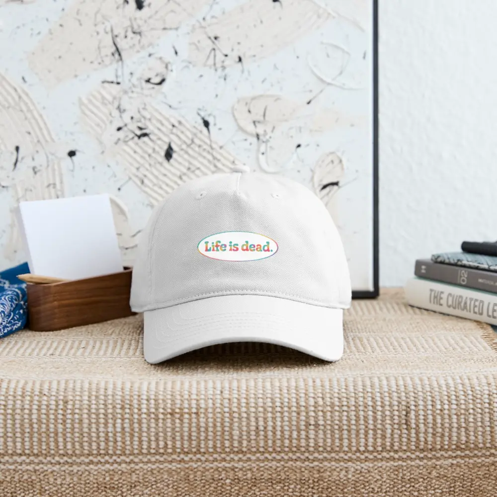 Life is dead.® Signature Oval TieDye Stealie Grateful Dead Stealie Dad Hat