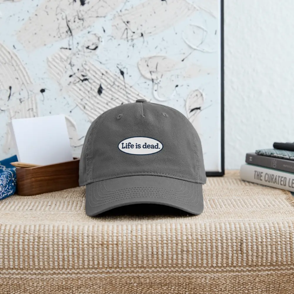 Life is dead.® Signature Oval Blue Grateful Dead Stealie Dad Hat