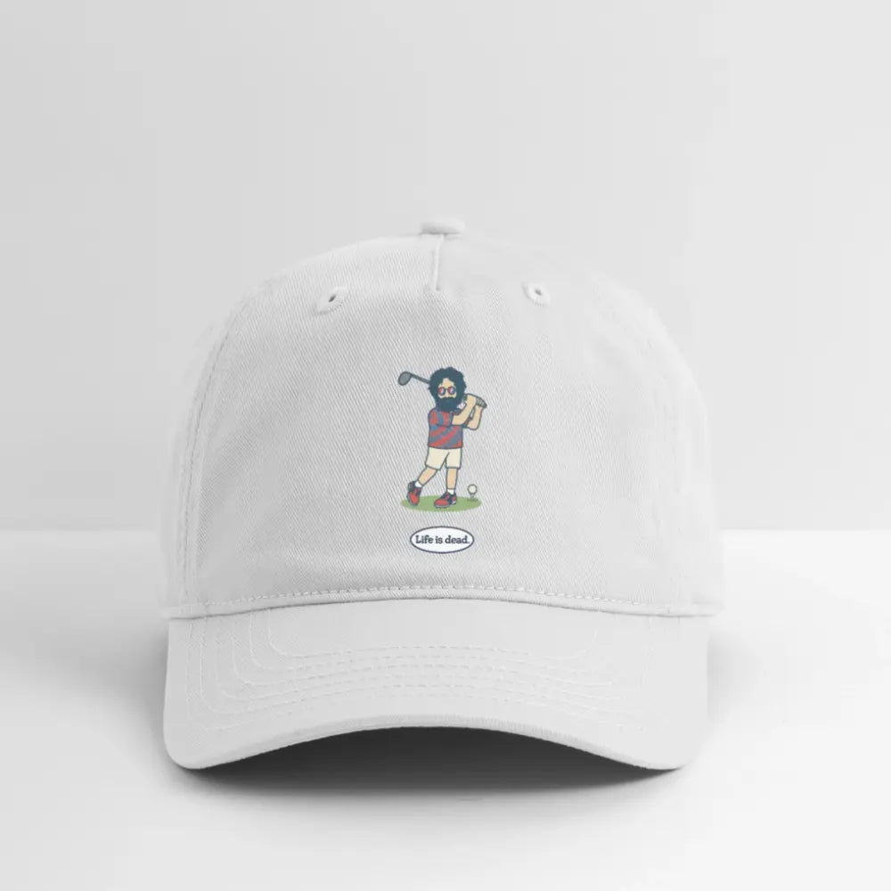 Life is dead.® Golfin' Jerry Grateful Dead Stealie Dad Hat