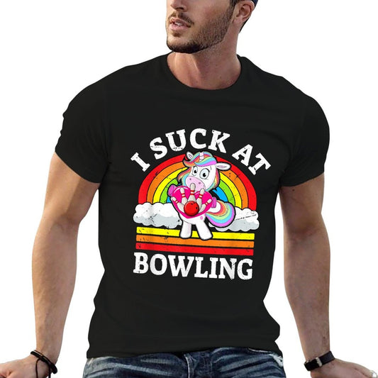 I Suck At Bowling - Bad Losing At Bowling - Loser Bowler  Tagless Design T-Shirt