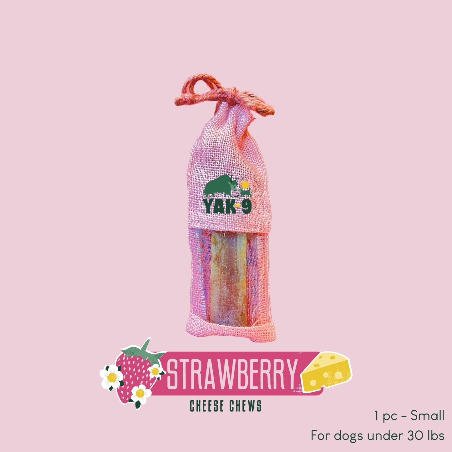 Strawberry Cheese Chews for Dogs