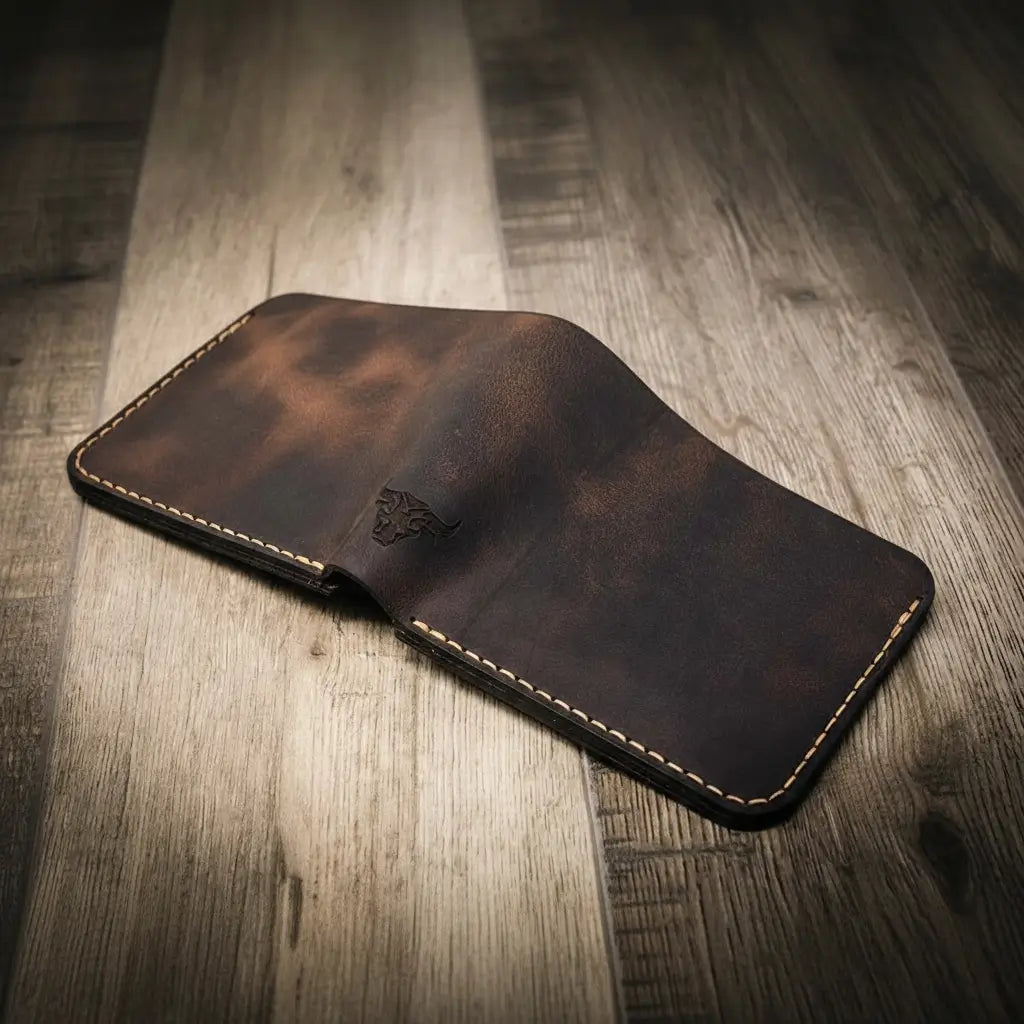 Badge Bifold Wallet - Walnut Brown