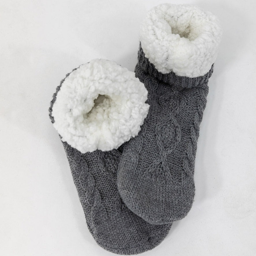 Slipper Socks in Navy Blue