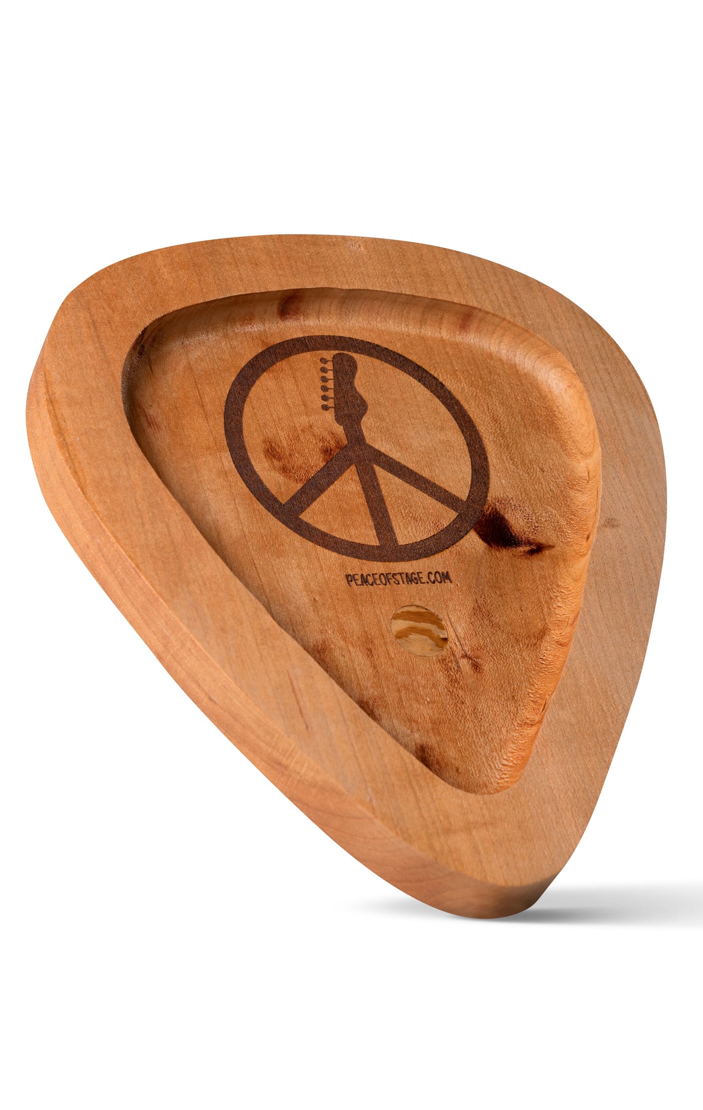 Wooden Guitar Cigarette  Pick Tray
