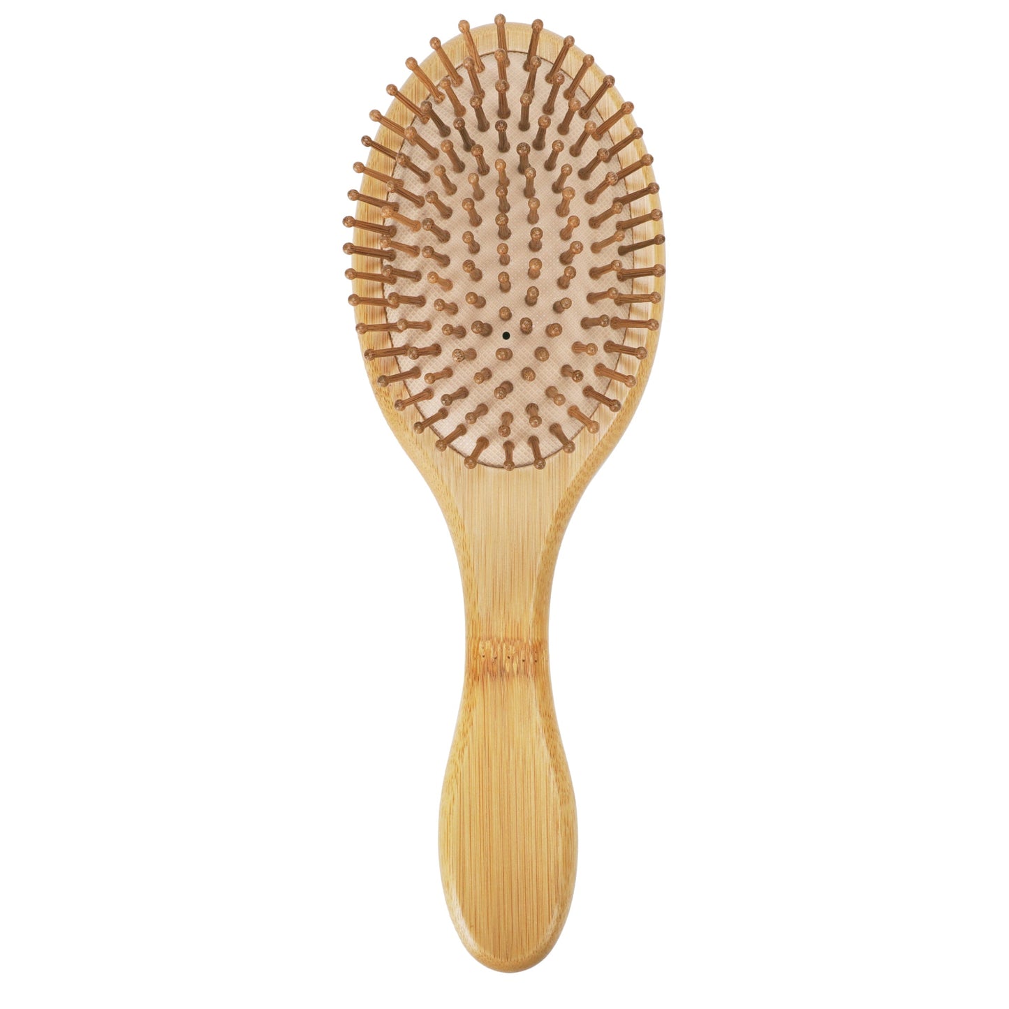 Engraved Bamboo Comb Natural Wooden Paddle Brush - "Memento Mori"