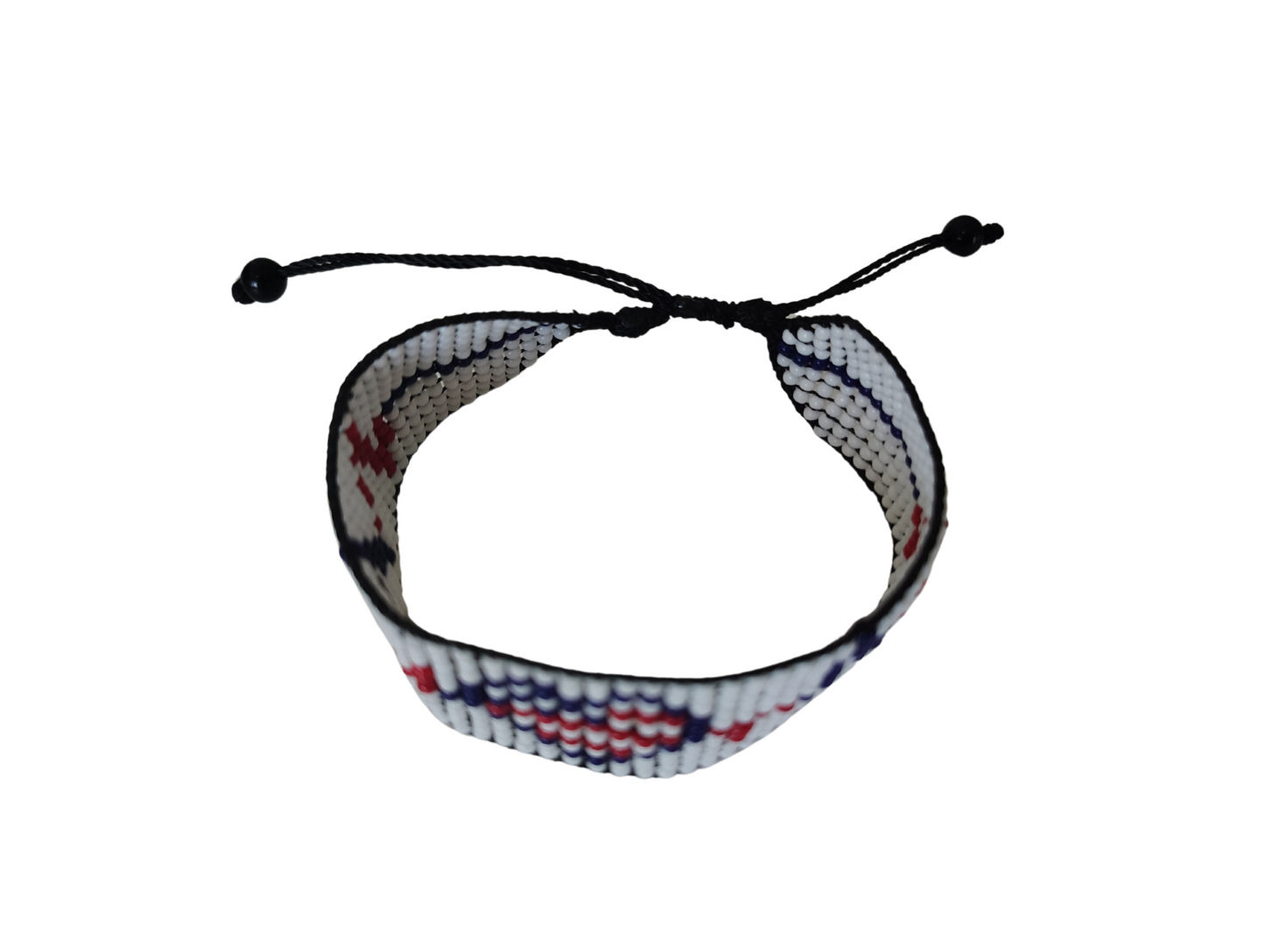 Patriot Heart Beaded Bracelet – Handmade with Purpose