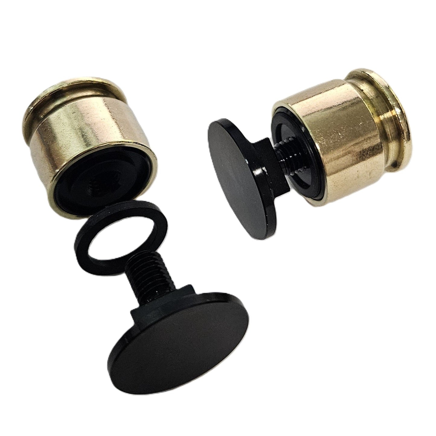 50 Caliber BMG Welding Hood Helmet Fasteners Headgear Replacement Parts Accessories Screws Flip Hood Aluminum - Anodized w/Silicone Washer Non-Slip 1 Pair