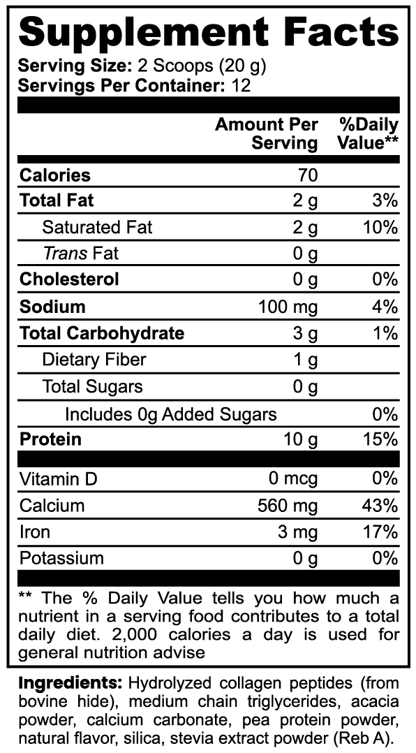 Grass-Fed Collagen Creamer